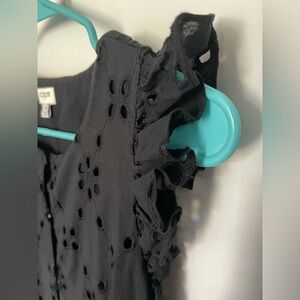 J.Crew Black Eyelet Sleeveless Dress - Women’s Size 8